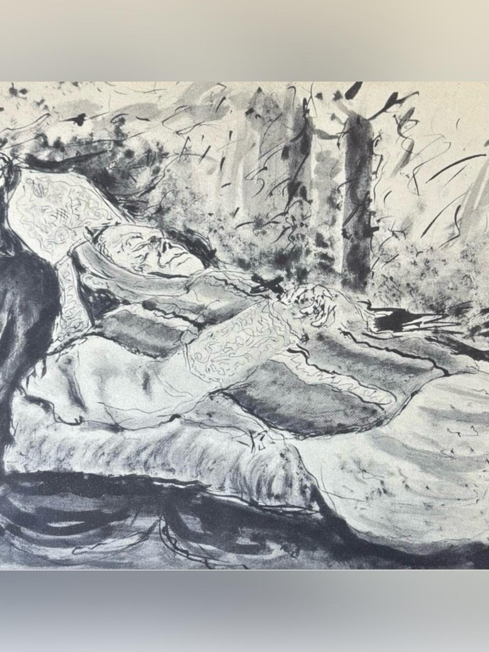 Gino Bonichi SCIPIONE 1930 CARDINAL VANNUTELLI DEATHBED Fine Art Print Vintage